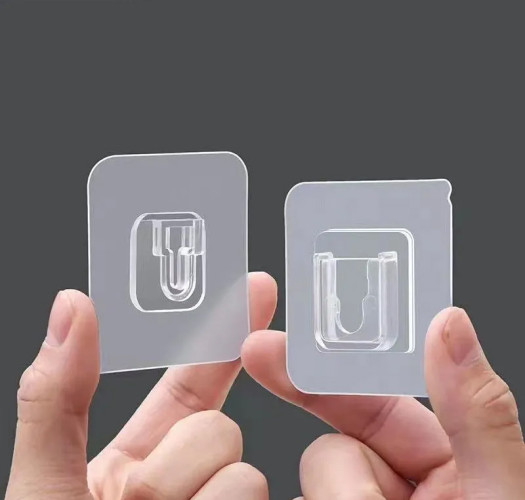 Double-Sided Adhesive Wall Strong Hooks Hanger Suction Cup Sucker Wall Storage Holder For Kitchen Bathroom bedroom - 1pcs